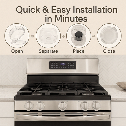 Vuxeco™ Oven Knob Safety Covers