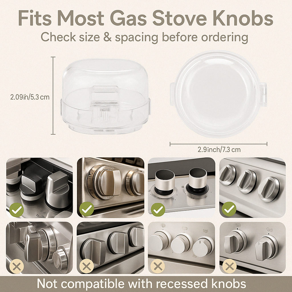 Vuxeco™ Oven Knob Safety Covers